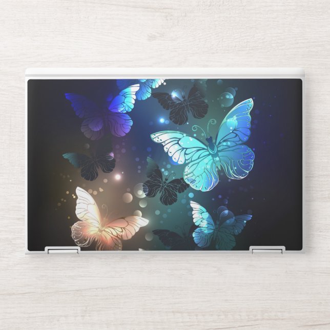 Fluttering Night Butterfly HP Laptop Skin (Front)