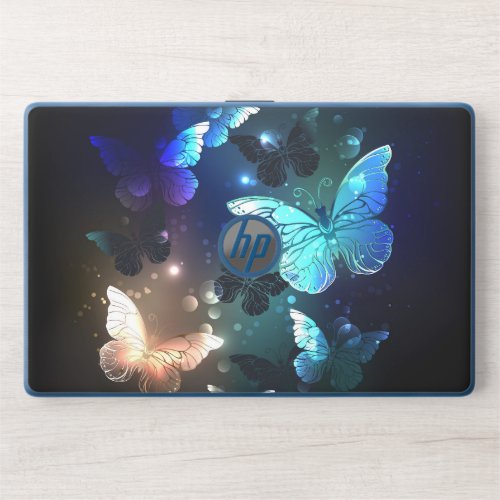 Fluttering Night Butterfly HP Laptop Skin