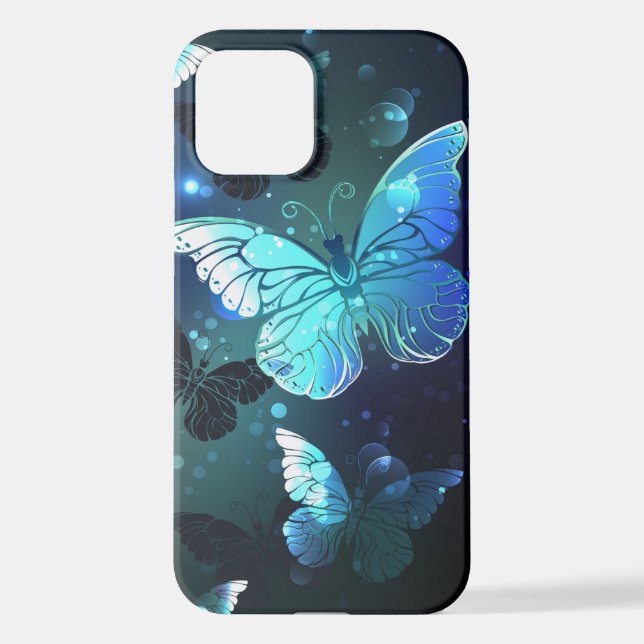 Fluttering Night Butterfly iPhone Case (Back)