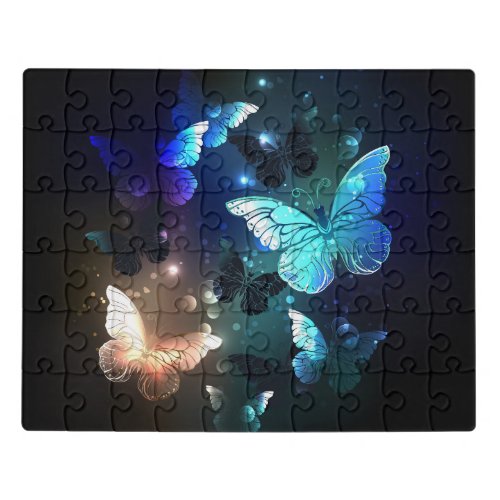 Fluttering Night Butterfly Jigsaw Puzzle