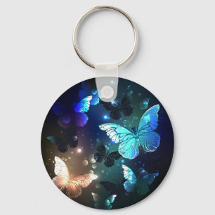 Fluttering Night Butterfly Keychain