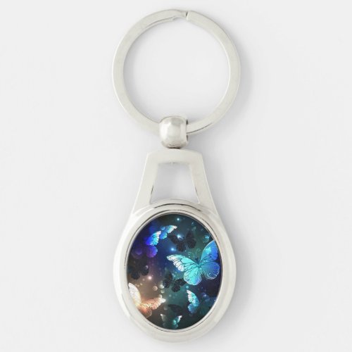 Fluttering Night Butterfly Keychain