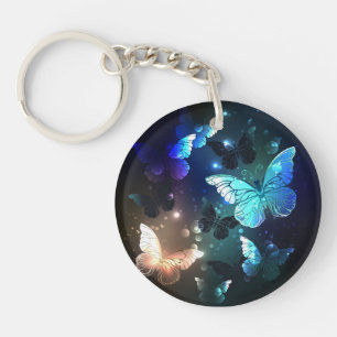 Fluttering Night Butterfly Keychain