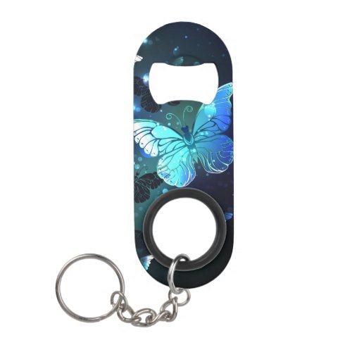 Fluttering Night Butterfly Keychain Bottle Opener