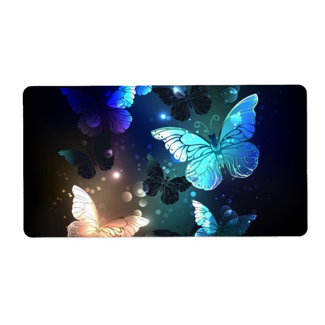 Fluttering Night Butterfly Label (Front)