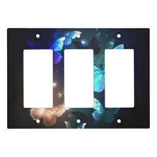 Fluttering Night Butterfly Light Switch Cover