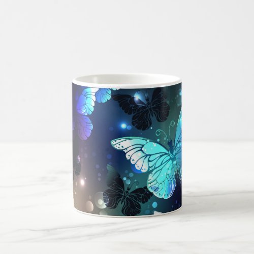 Fluttering Night Butterfly Magic Mug