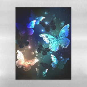 Fluttering Night Butterfly Magnetic Dry Erase Sheet