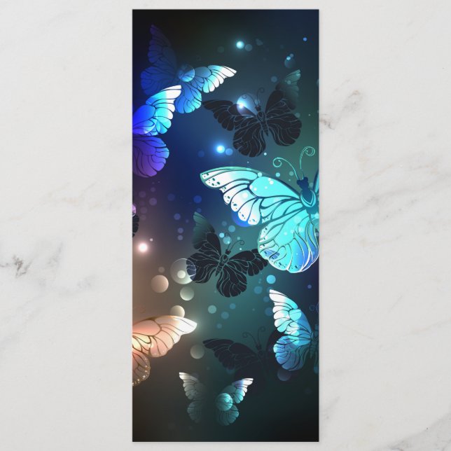Fluttering Night Butterfly Menu (Front)