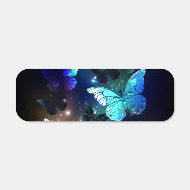 Fluttering Night Butterfly Metal Sign (Front)