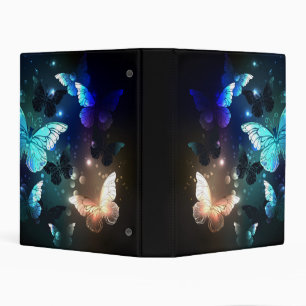 Fluttering Night Butterfly Mini Binder