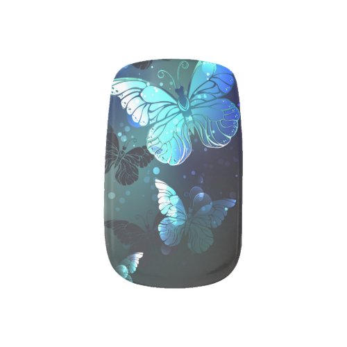 Fluttering Night Butterfly Minx Nail Art