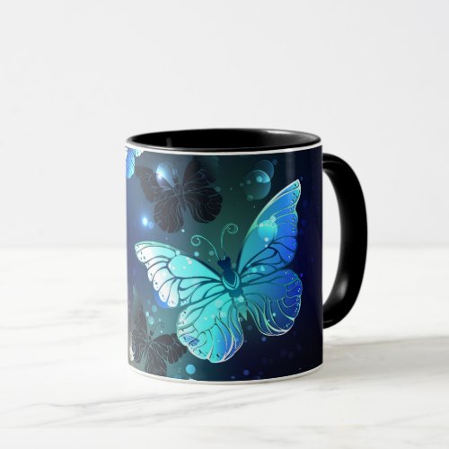 Fluttering Night Butterfly Mug