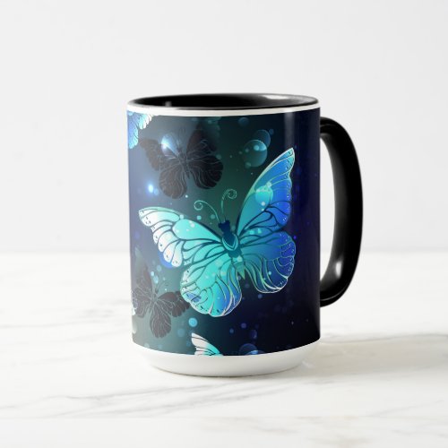 Fluttering Night Butterfly Mug