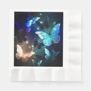 Fluttering Night Butterfly Napkins