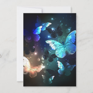 Fluttering Night Butterfly Note Card