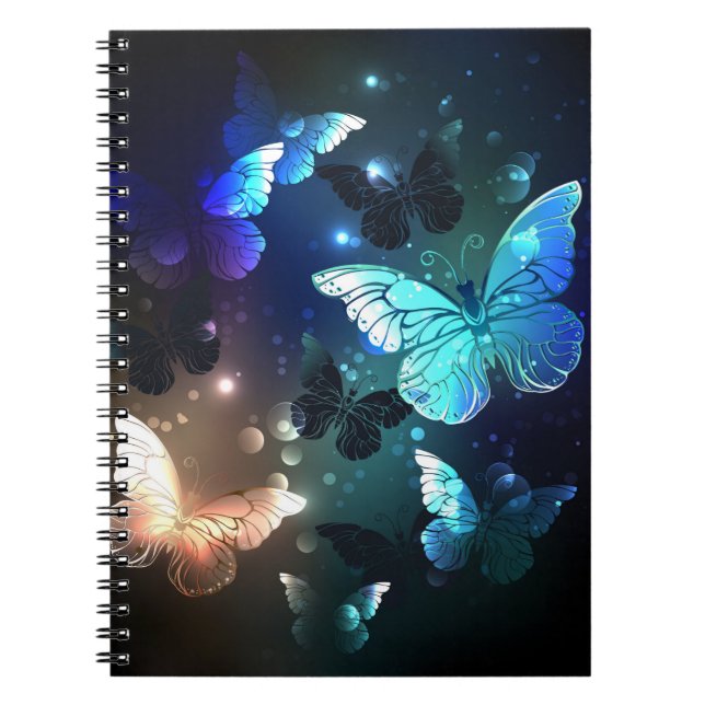 Fluttering Night Butterfly Notebook (Front)