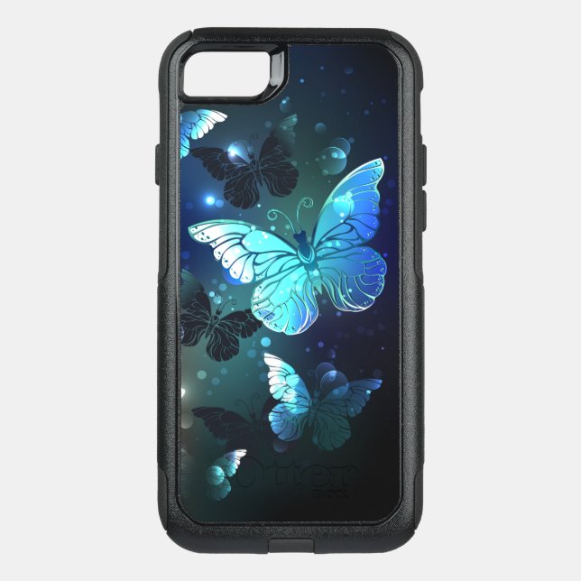 Fluttering Night Butterfly Otterbox iPhone Case (Back)