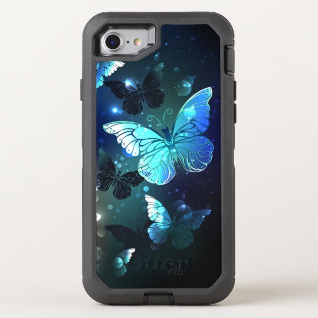 Fluttering Night Butterfly Otterbox iPhone Case (Back)