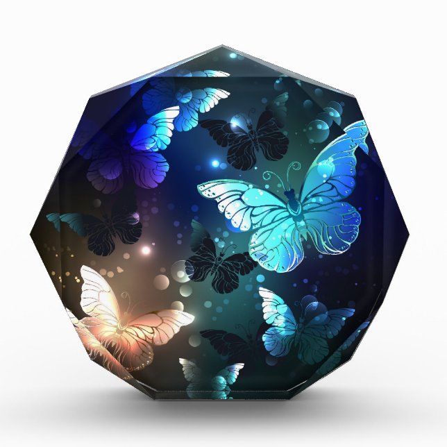 Fluttering Night Butterfly Photo Block (Front)