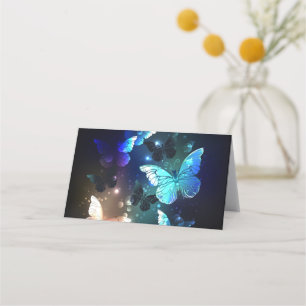 Fluttering Night Butterfly Place Card