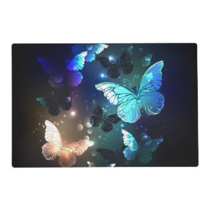 Fluttering Night Butterfly Placemat