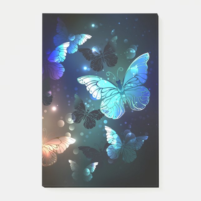 Fluttering Night Butterfly Post-it Notes (Front)