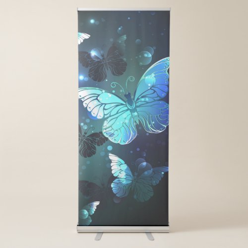 Fluttering Night Butterfly Retractable Banner