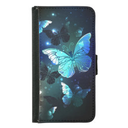 Fluttering Night Butterfly Samsung Galaxy S5 Wallet Case