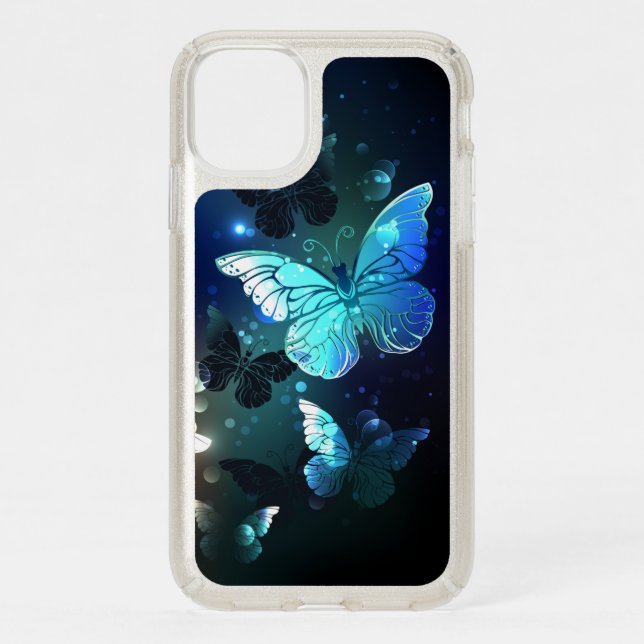Fluttering Night Butterfly Speck iPhone 11 Case (Front)