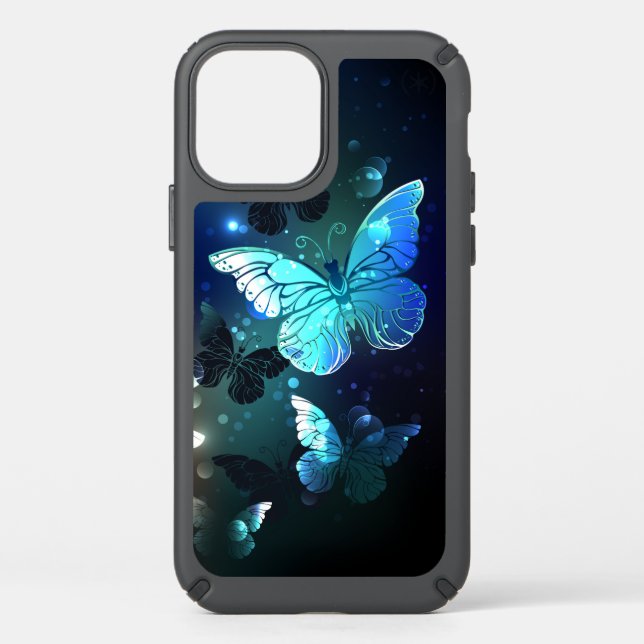 Fluttering Night Butterfly Speck iPhone 12 Case (Front)