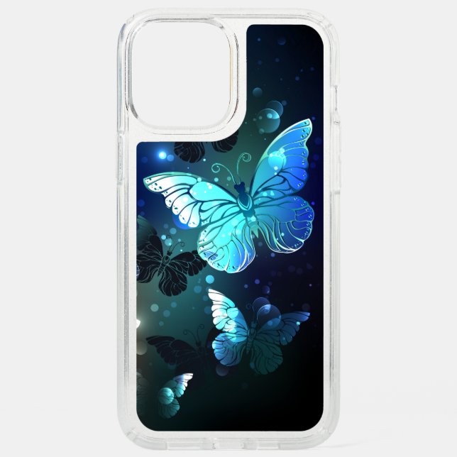 Fluttering Night Butterfly Speck iPhone 12 Pro Max Case (Front)