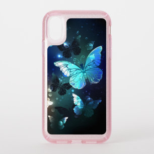 Fluttering Night Butterfly Speck iPhone XR Case