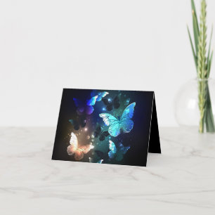 Fluttering Night Butterfly Thank You Card