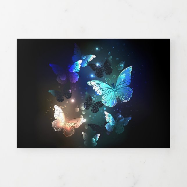 Fluttering Night Butterfly Tri-Fold Program (Cover)