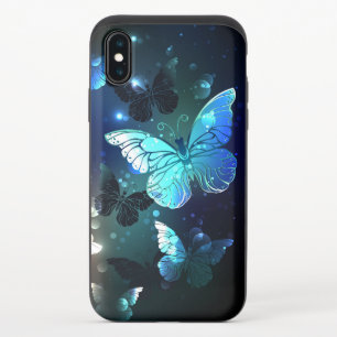 Fluttering Night Butterfly iPhone XS Slider Case