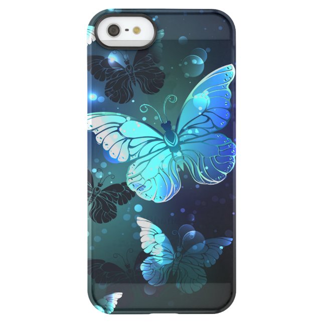 Fluttering Night Butterfly Uncommon iPhone Case (Back)