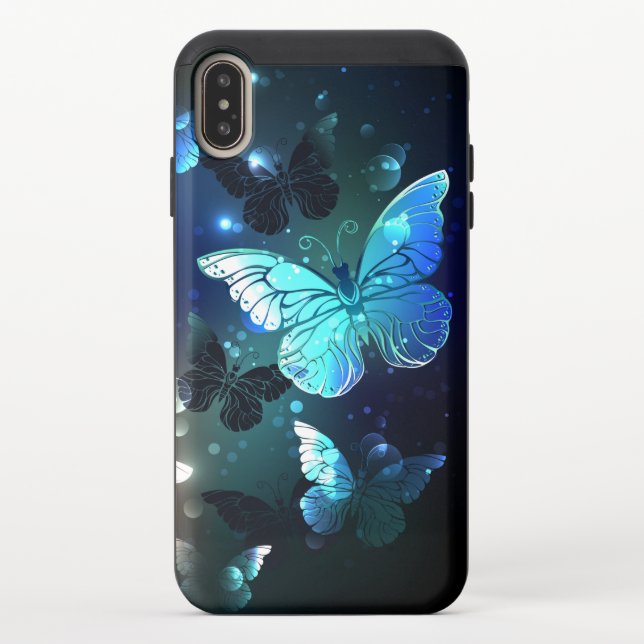 Fluttering Night Butterfly Uncommon iPhone Case (Back)