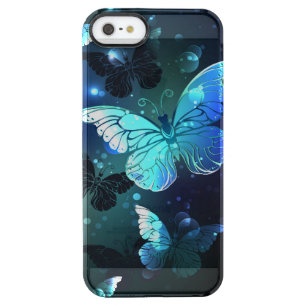Fluttering Night Butterfly Clear iPhone SE/5/5s Case