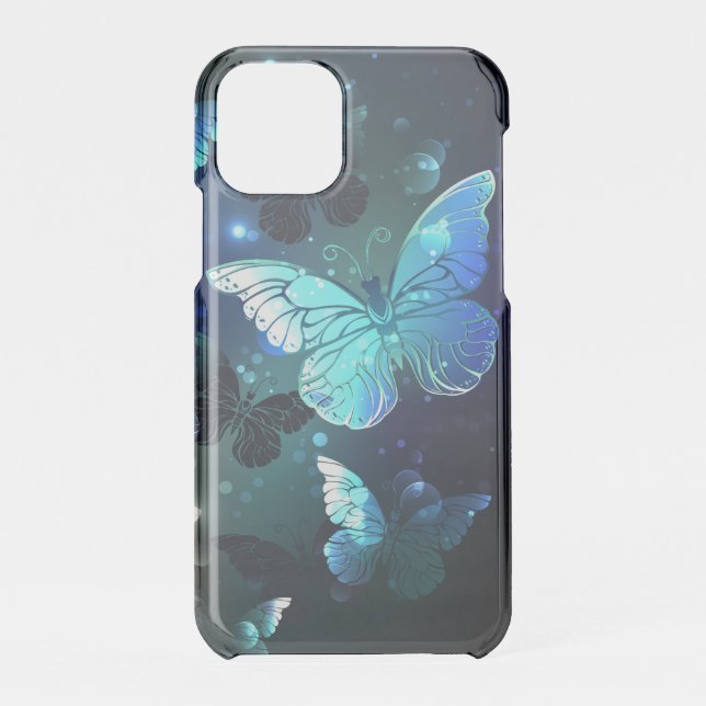 Fluttering Night Butterfly Uncommon iPhone Case (Back)