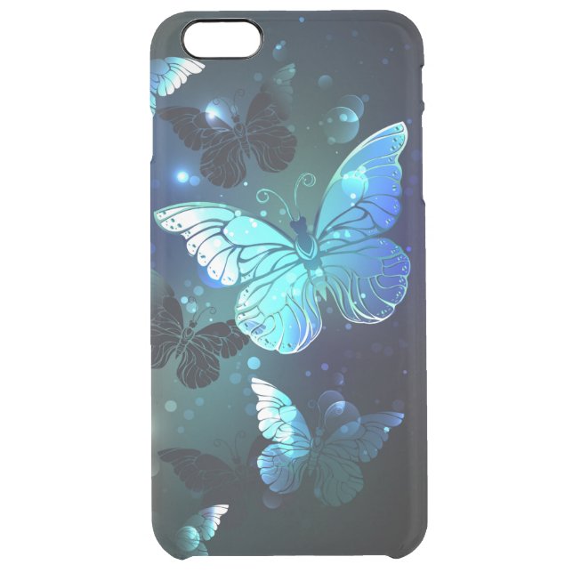 Fluttering Night Butterfly Uncommon iPhone Case (Back)