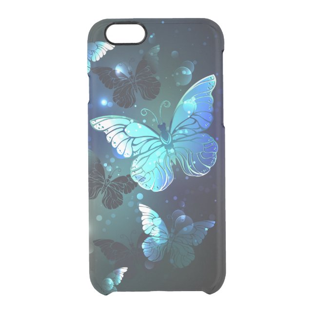 Fluttering Night Butterfly Uncommon iPhone Case (Back)
