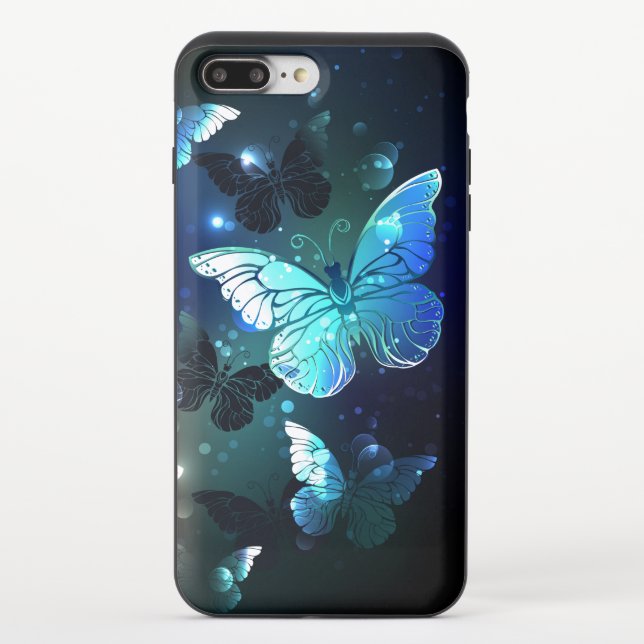 Fluttering Night Butterfly Uncommon iPhone Case (Back)