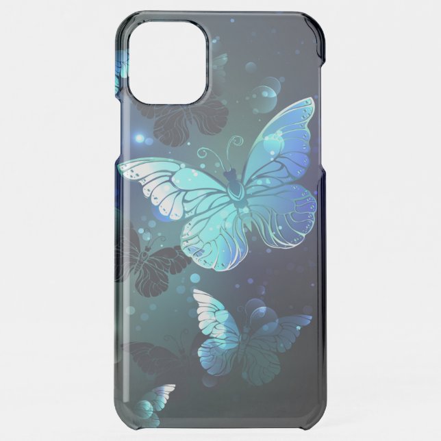 Fluttering Night Butterfly Uncommon iPhone Case (Back)