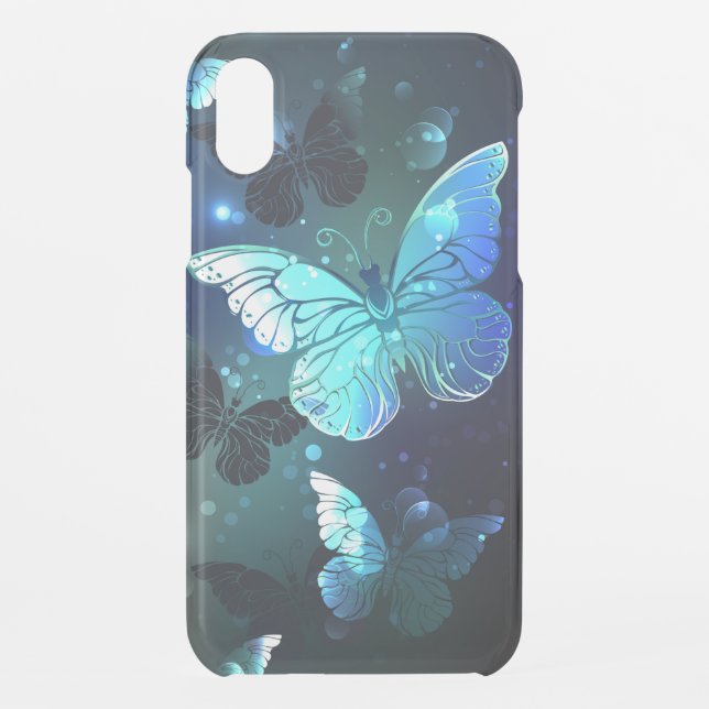 Fluttering Night Butterfly Uncommon iPhone Case (Back)