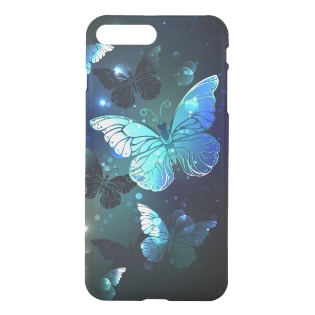Fluttering Night Butterfly Uncommon iPhone Case (Back)