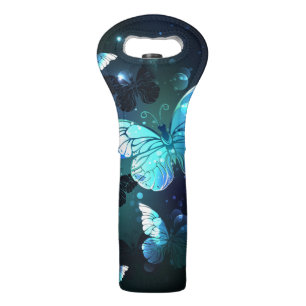 Fluttering Night Butterfly Wine Bag
