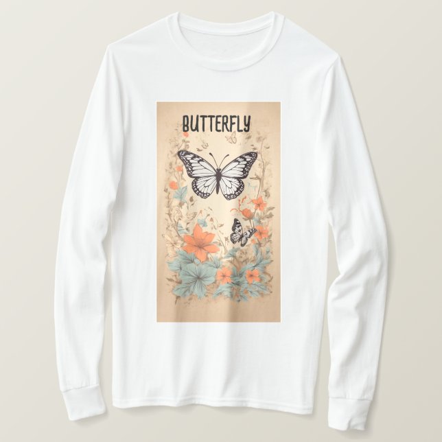 Fluttering Whimsy: Butterfly Bliss Collection" T-Shirt (Design Front)