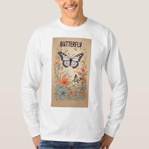 Fluttering Whimsy Butterfly Bliss Collection T_Shirt