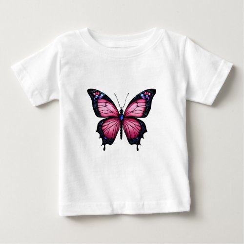 Fluttering Wings Artistic Butterfly T_Shirt Desig